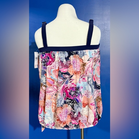 #NWT Maxine of Hollywood Multicolor Floral Bikini Top - Picture 8 of 10